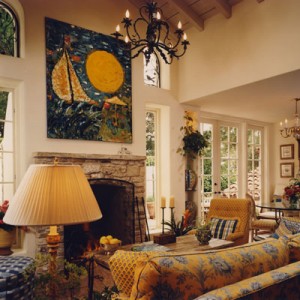 Mediterranean Villa - Family Room